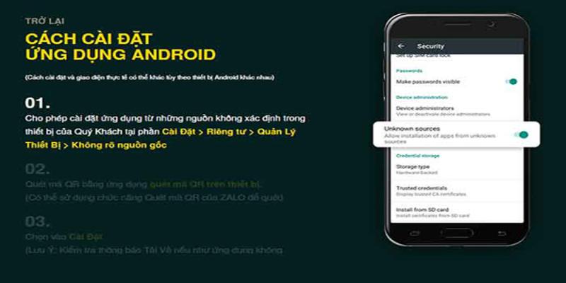 Tải app V9bet cho máy điện thoại thuộc hệ điều hành Android khá là đơn giản