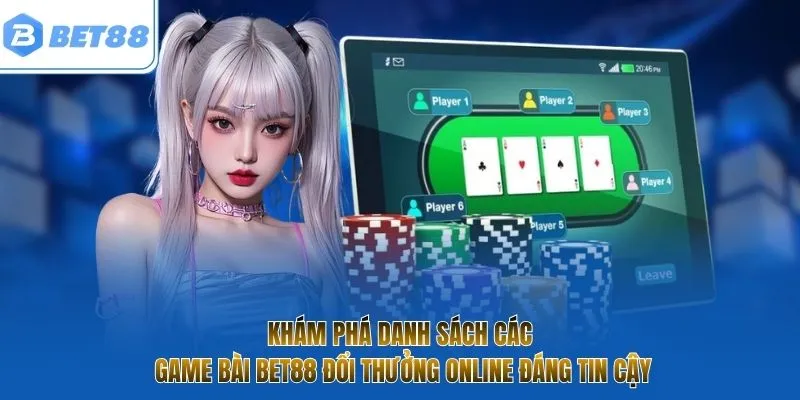 Khám phá danh sách các game bài BET88 đổi thưởng online đáng tin cậy