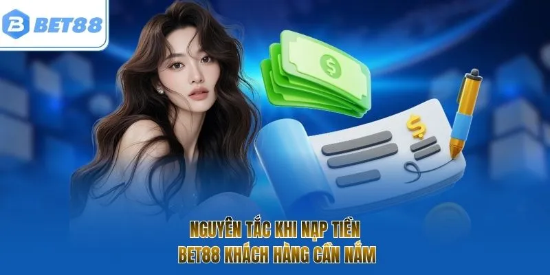 Nguyên tắc khi nạp tiền BET88 khách hàng cần nắm